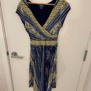 Maeve Anthropologie dress.  MIDI length.  Fit and flare.  Very flattering.